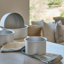 Moule À Gâteau*alinea Moule à gâteau rond en aluminium D15xH10,2cm - Argenté