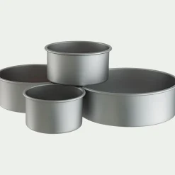 Moule À Gâteau*alinea Moule à gâteau rond en aluminium D15xH10,2cm - Argenté