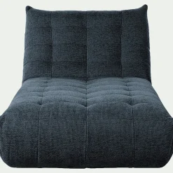 Fauteuil|Canapé Modulable*alinea Méridienne en tissu chenille - marine Bleu