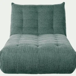 Fauteuil|Canapé Modulable*alinea Méridienne en tissu chenille - Bleu calaluna