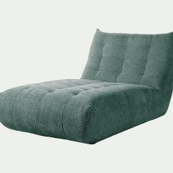 Fauteuil|Canapé Modulable*alinea Méridienne en tissu chenille - Bleu calaluna
