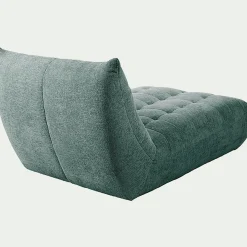 Fauteuil|Canapé Modulable*alinea Méridienne en tissu chenille - Bleu calaluna