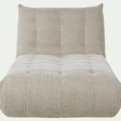 Fauteuil|Canapé Modulable*alinea Méridienne en tissu chenille - roucas Beige