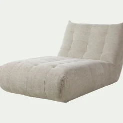 Fauteuil|Canapé Modulable*alinea Méridienne en tissu chenille - roucas Beige