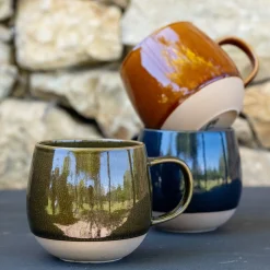 Vaisselle Petit Déjeuner|Tasse Et Mug*alinea Mug avec anse en grès 47cl - Vert