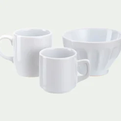 Vaisselle Petit Déjeuner|Tasse Et Mug*alinea Mug en faïence 18,4cl - blanc ventoux