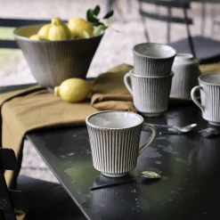 Vaisselle Petit Déjeuner|Tasse Et Mug*alinea Mug en grès réactif 50cl - écorce Marron