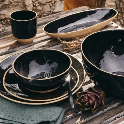 Vaisselle Petit Déjeuner|Tasse Et Mug*alinea Mug en grès recyclé D9,2cm - Noir