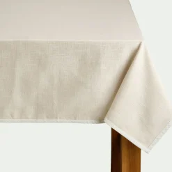 Nappe*alinea Nappe en coton finition biais bicolore 150x250cm - Beige
