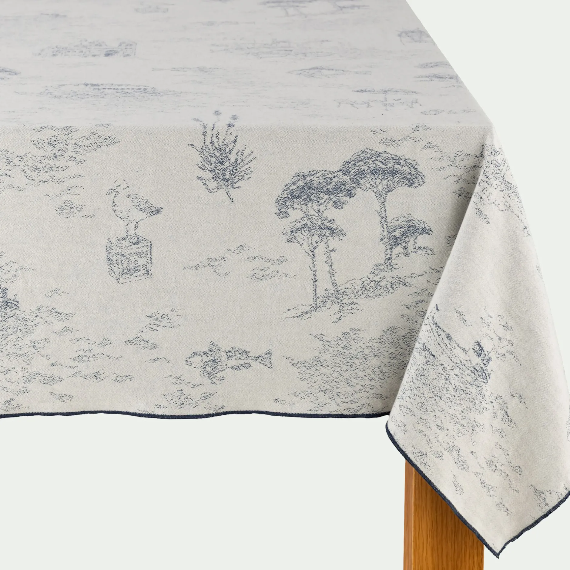 Nappe*alinea Nappe en coton réversible à motifs 150x250cm - Beige