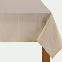Nappe|Nappe Et Serviette De Noël*alinea Nappe en coton 150x250cm - Beige