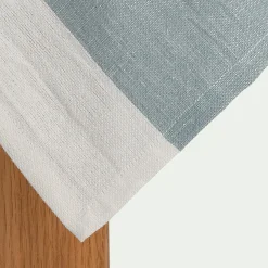 Nappe*alinea Nappe en lin et coton - calaluna et naturel 170x250cm Bleu