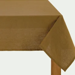 Nappe|Nappe Et Serviette De Noël*alinea Nappe en lin lavé 150x250cm - brun alep Marron