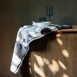 Nappe*alinea Nappe motif floral en lin et coton 150x250cm - Beige