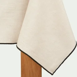 Nappe*alinea Nappe points bourdon en coton 150x150cm - Beige