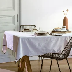 Nappe*alinea Nappe points bourdon en coton 150x150cm - Beige