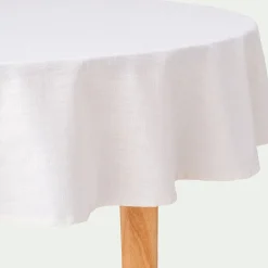 Nappe*alinea Nappe ronde en coton D150cm - écru Blanc
