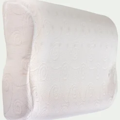 Oreiller & Traversin*alinea Oreiller ergonomique à mémoire de forme - 50x30cm Blanc