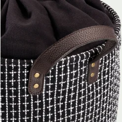 Accessoire De Salle De Bain|Panier À Linge*alinea Panier à linge en tissu - H50xD38cm Noir