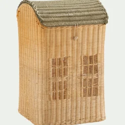 Matelas Enfant|Boîte De Rangement Enfant*alinea Panier à linge maison en rotin H55cm - naturel