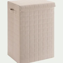 Matelas Enfant|Boîte De Rangement Enfant*alinea Panier à linge pliable en tissu H60cm - beige