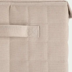 Matelas Enfant|Boîte De Rangement Enfant*alinea Panier à linge pliable en tissu H60cm - beige