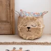 Matelas Enfant|Panier Déco Enfant*alinea Panier déco lion en jonc de mer D40xH38cm - naturel