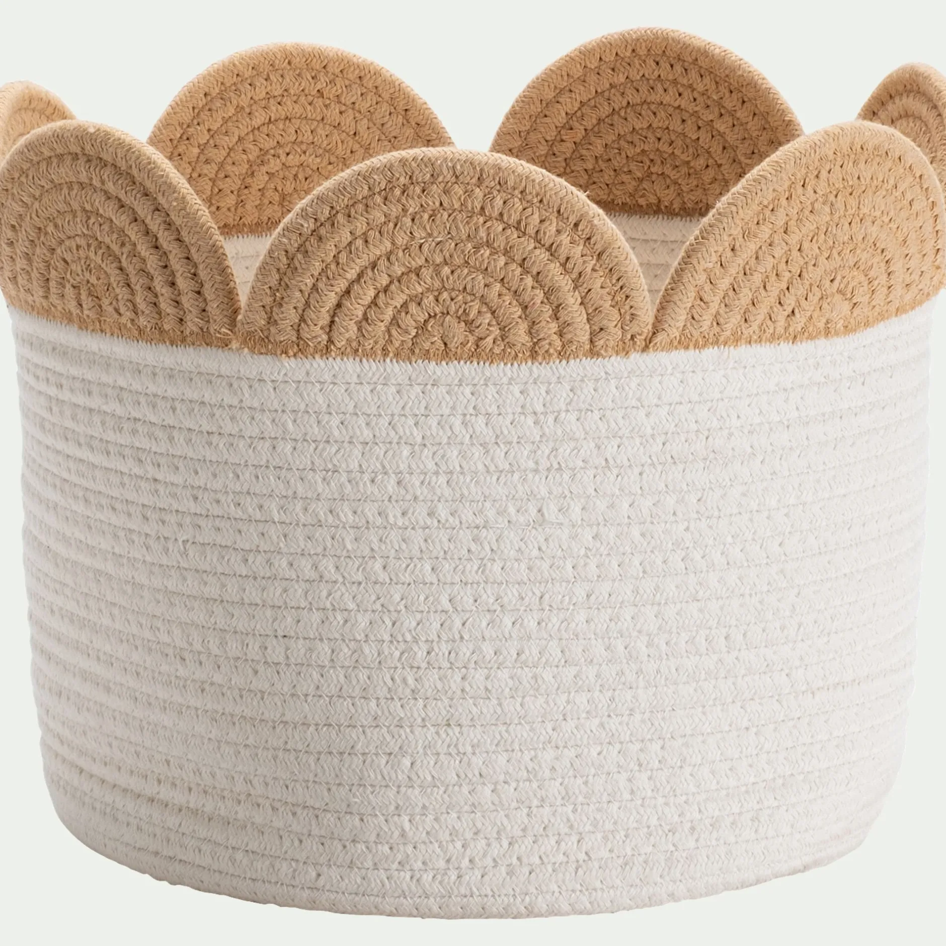 Matelas Enfant|Panier*alinea Panier de rangement bicolore D30x26cm - naturel