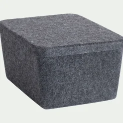 Boîte De Rangement*alinea Panier de rangement en feutrine H16cm - gris anthracite