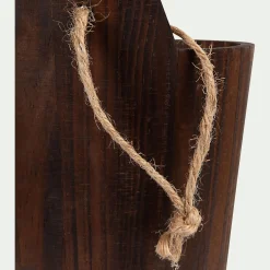 Accessoire De Salle De Bain|Panier De Rangement Salle De Bain*alinea Panier de rangement wenge en bois - marron Bois foncé