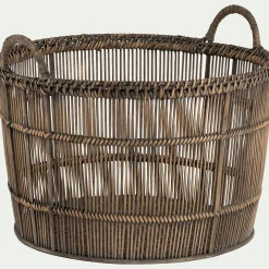 Accessoire De Salle De Bain|Panier*alinea Panier en bambou tressé - naturel H31xL26cm