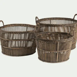 Accessoire De Salle De Bain|Panier*alinea Panier en bambou tressé - naturel H31xL26cm