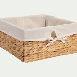 Matelas Enfant|Boîte De Rangement Enfant*alinea Panier en jacinthe d'eau H15xL30cm - naturel