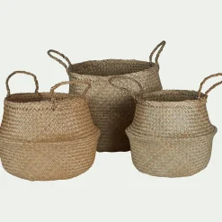 Panier*alinea Panier en jonc de mer D30cm - naturel