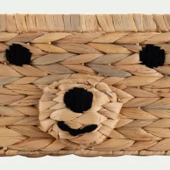 Matelas Enfant|Panier Déco Enfant*alinea Panier ourson en jacinthe d'eau 20x30cm - naturel