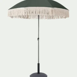 Parasol De Balcon|Parasol Droit*alinea Parasol à franges D180cm - kaki Vert