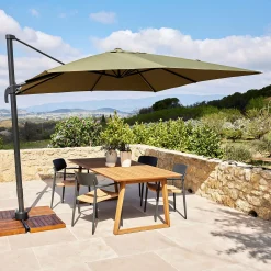 Parasol De Balcon|Parasol Déporté*alinea Parasol déporté en acier et tissu D300cm - Vert