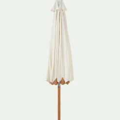 Parasol De Balcon|Parasol Droit*alinea Parasol droit en bambou D270cm - écru Blanc