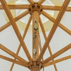 Parasol De Balcon|Parasol Droit*alinea Parasol droit en bambou D270cm - écru Blanc