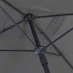 Parasol De Balcon|Parasol Droit*alinea Parasol droit en tissu et métal 200x300cm - Gris