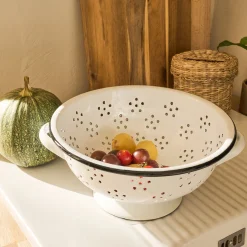 Passoire Et Essoreuse*alinea Passoire en acier D22cm - Blanc