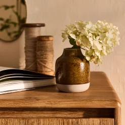 Vase*alinea Petit vase en porcelaine H11cm - Marron