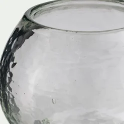 Photophore*alinea Photophore champignon en verre H10cm - transparent