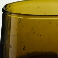 Photophore*alinea Photophore en verre bullé D6cm - vert mousse