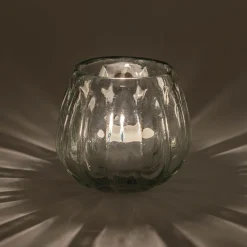 Photophore*alinea Photophore en verre D9cm - brun ombre Marron