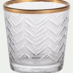 Bougie Et Photophore De Noël*alinea Photophore en verre D6,5xH5,5cm - Transparent