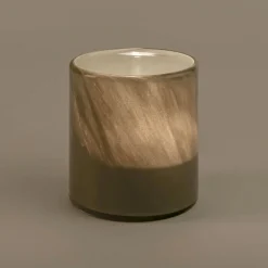 Photophore*alinea Photophore en verre D8xH8cm - Vert