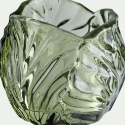 Photophore*alinea Photophore en verre teinté D7,5cm - Vert