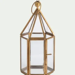 Bougie Et Photophore De Noël*alinea Photophore lanterne en métal H19cm - Doré