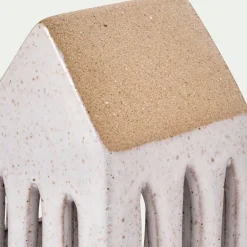 Décoration De La Table De Noël|Bougie Et Photophore De Noël*alinea Photophore maisonnette de Noël en dolomite H15,3cm - Gris